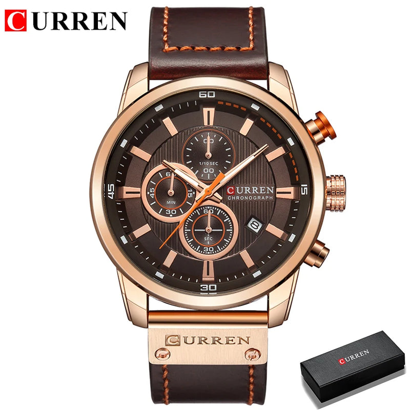 Relógio Masculino Curren Luxo – Estilo, Performance e Elegância em Um Só Acessório