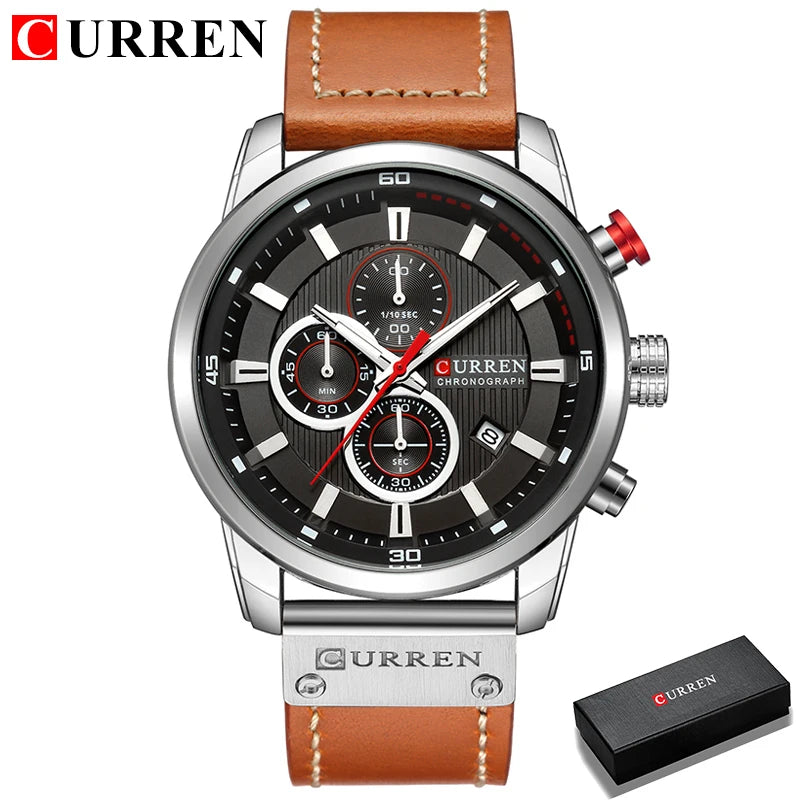 Relógio Masculino Curren Luxo – Estilo, Performance e Elegância em Um Só Acessório
