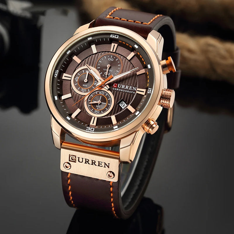 Relógio Masculino Curren Luxo – Estilo, Performance e Elegância em Um Só Acessório