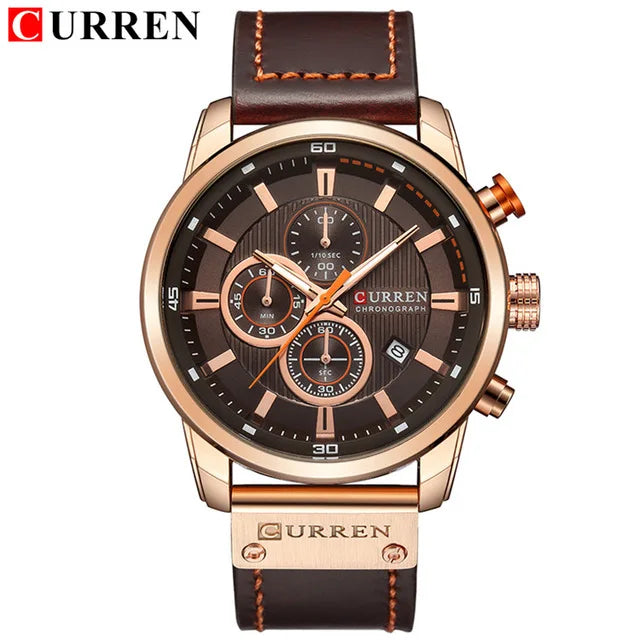 Relógio Masculino Curren Luxo – Estilo, Performance e Elegância em Um Só Acessório