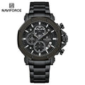 NAVIFORCE 8065 – Relógio de aço para homens que não gostam de perder tempo