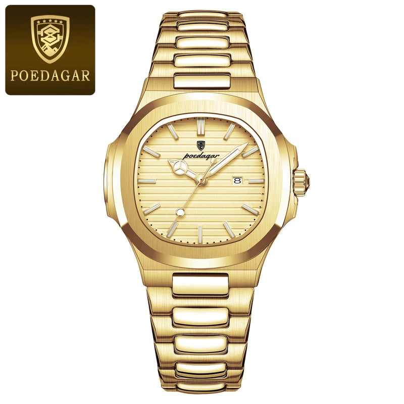 Relógio POEDAGAR Feminino com Design Elegante em Aço Inoxidável – Estilo e Funcionalidade em Harmonia