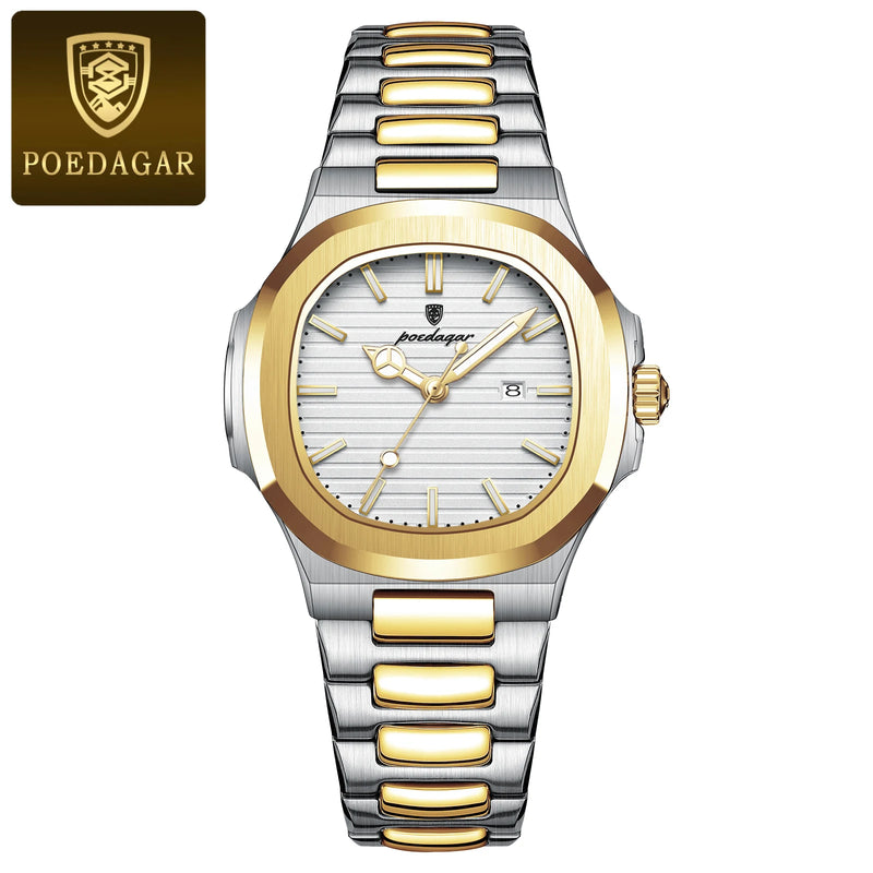 Relógio POEDAGAR Feminino com Design Elegante em Aço Inoxidável – Estilo e Funcionalidade em Harmonia