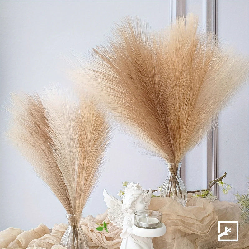 Conjunto de 6 Ramos de Pampas Artificial – Elegância Natural para sua Decoração