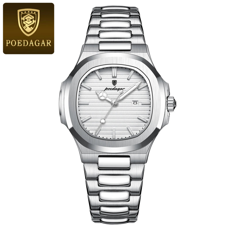 Relógio POEDAGAR Feminino com Design Elegante em Aço Inoxidável – Estilo e Funcionalidade em Harmonia