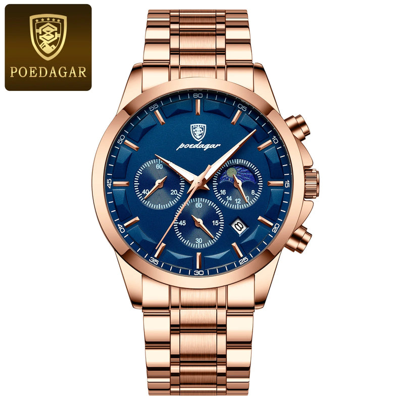 POEDAGAR Chrono Couro – Para quem prefere presença à aparência