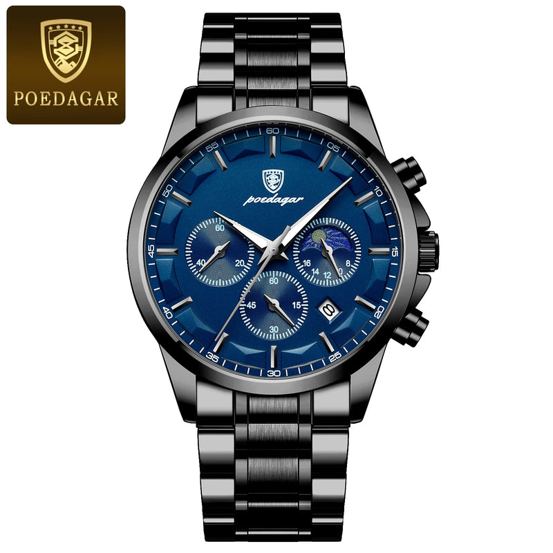POEDAGAR Chrono Couro – Para quem prefere presença à aparência