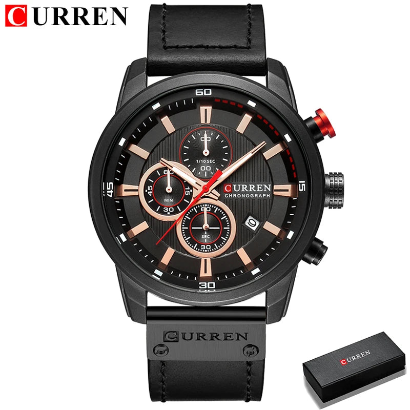 Relógio Masculino Curren Luxo – Estilo, Performance e Elegância em Um Só Acessório