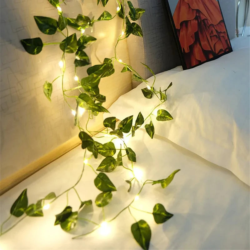Trepadeira Artificial com Luzes LED