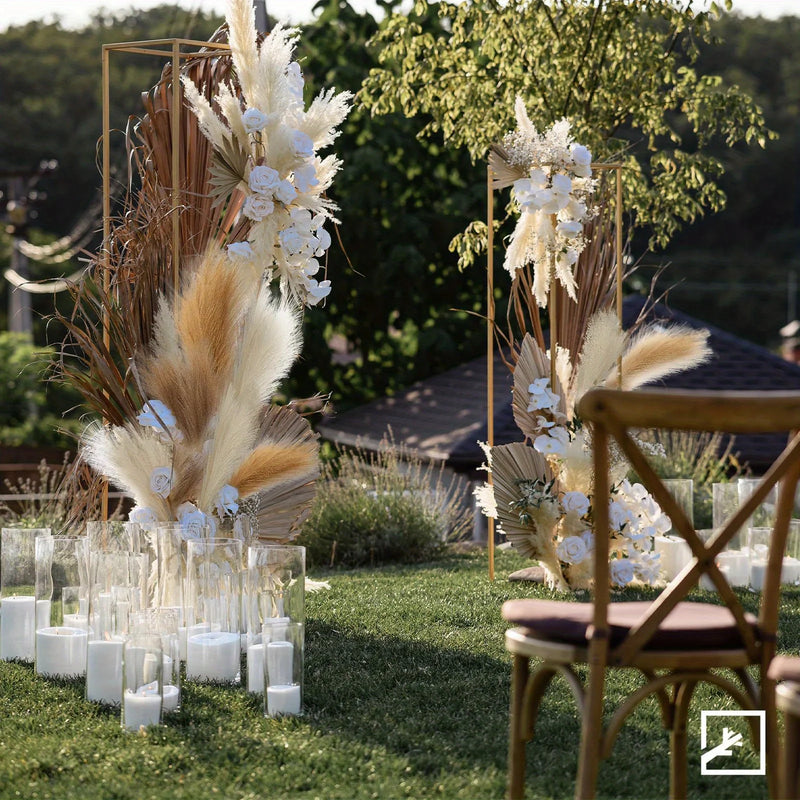 Conjunto de 6 Ramos de Pampas Artificial – Elegância Natural para sua Decoração