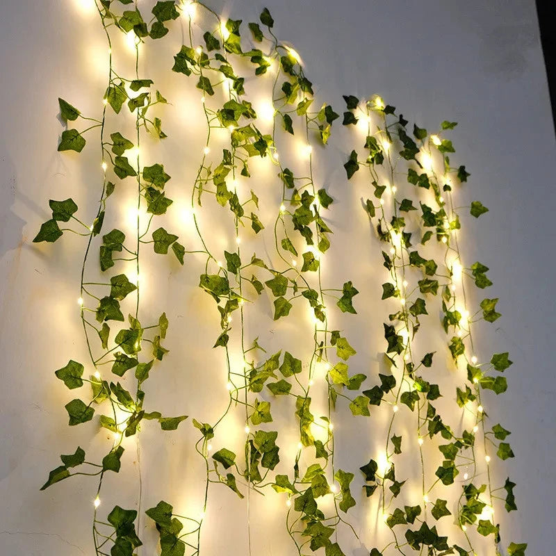 Trepadeira Artificial com Luzes LED