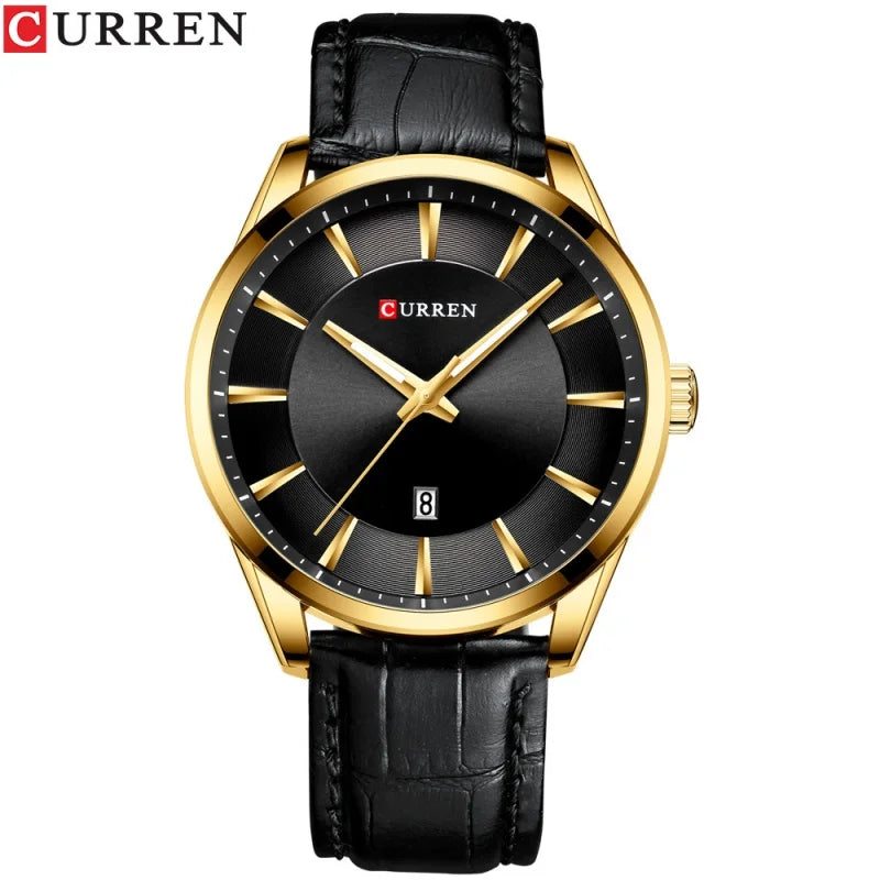 Relógio Masculino CURREN – Elegância Casual com Estilo Clássico