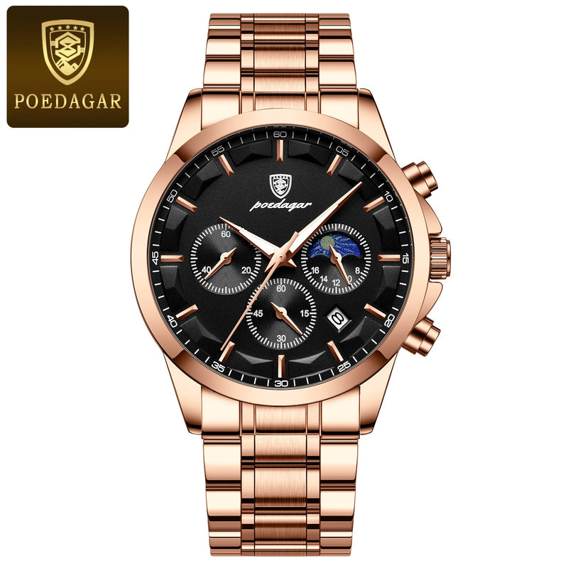 POEDAGAR Chrono Couro – Para quem prefere presença à aparência