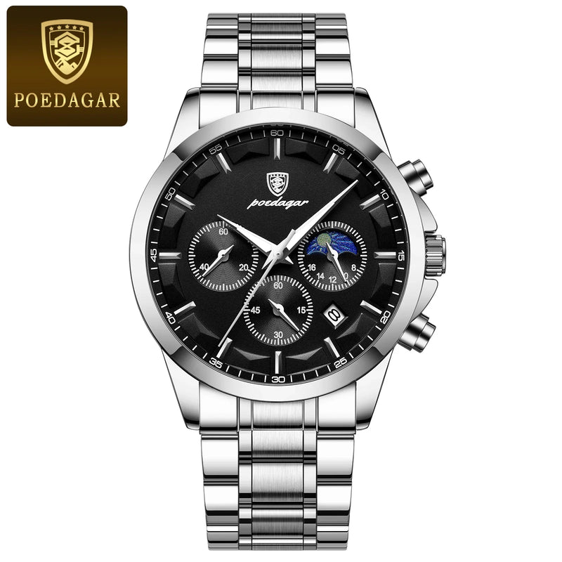 POEDAGAR Chrono Couro – Para quem prefere presença à aparência