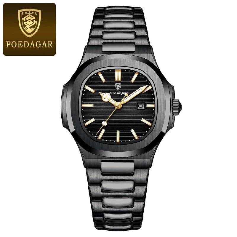 Relógio POEDAGAR Feminino com Design Elegante em Aço Inoxidável – Estilo e Funcionalidade em Harmonia