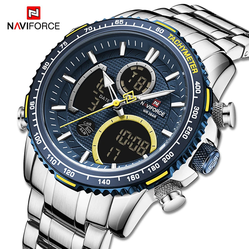 Relógio NAVIFORCE Chronograph – Força no visual, precisão no pulso